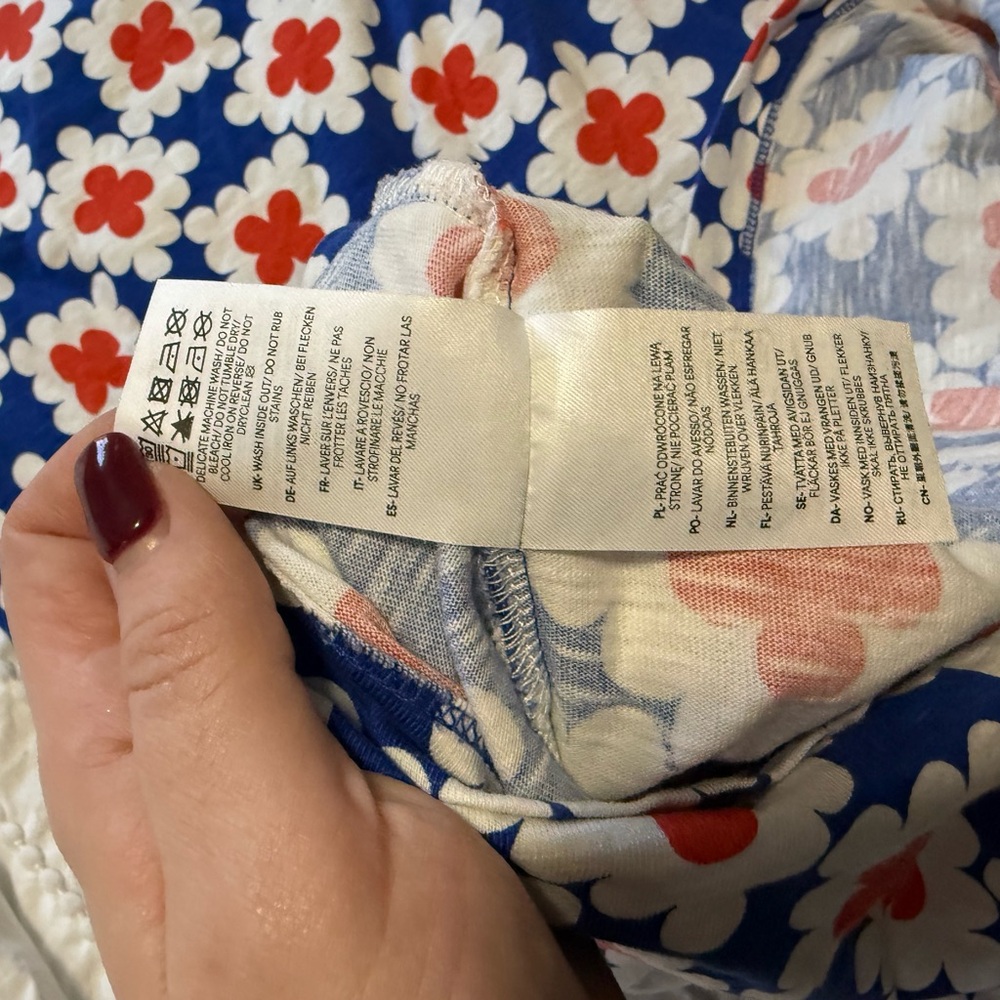 Boden Floral Shift Dress 100% cotton size 6R - Picture 5 of 8
